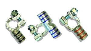 Copper heavy duty battery terminals